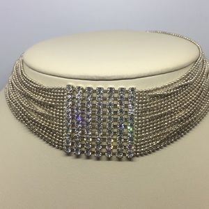 Rhinestone choker